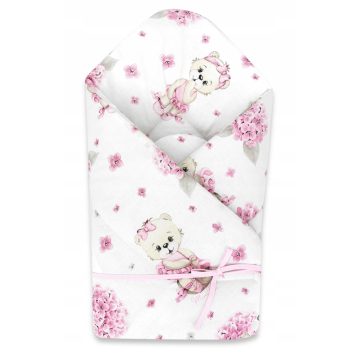   Baby Shop kókuszpólya 75x75cm - Balerina maci rózsaszín (megkötő nélküli) 