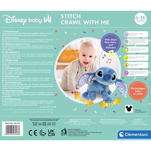 Clementoni Disney Stitch mászó plüssfigura 6+ hó