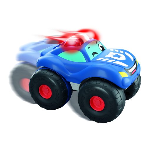 Clementoni Roger, hátrahúzós baby rendőrautó hanggal és fénnyel