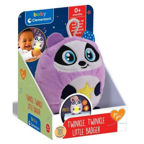 Clementoni Twinkle-twinkle kicsi borz  interaktív bébijáték 0+ hó