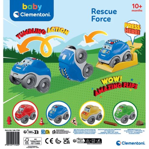 Clementoni Rescue Force bukfencező kisautó - Kék