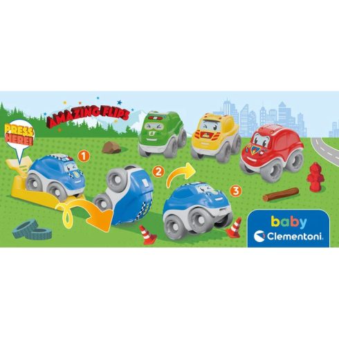 Clementoni Rescue Force bukfencező kisautó - Sárga 