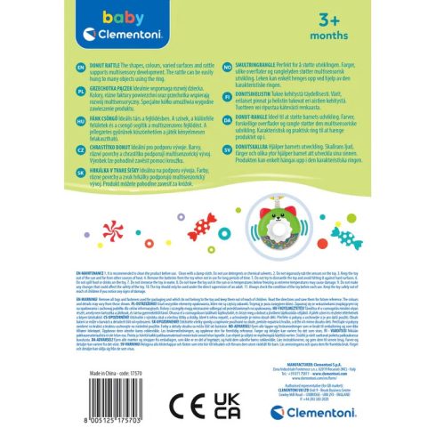 Clementoni Fánk alakú csörgő 3+ hó