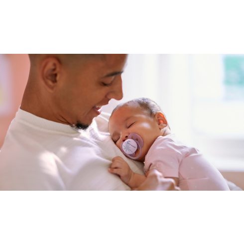 Philips AVENT SCF092/03 Ultrasoft Premium játszócumi 0-6hó lila, 1 db