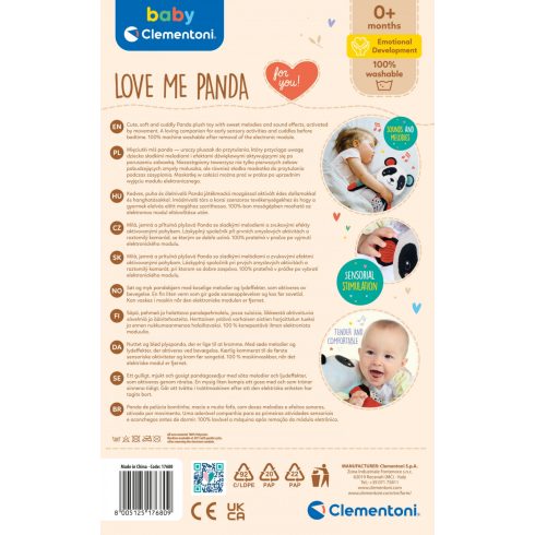 Clementoni Zenélő plüss Panda 