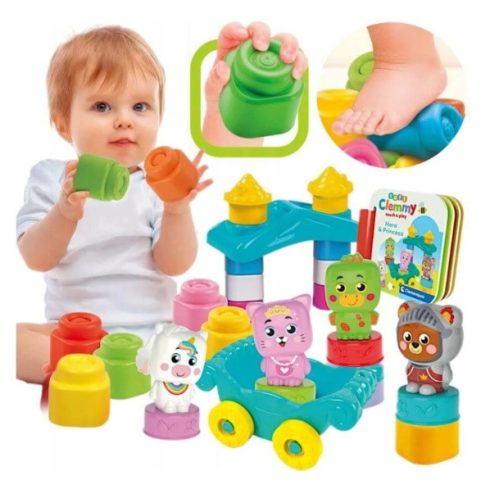 Clementoni Clemmy Hero és Princess puha építőkockák fejlesztőjáték 6-36 hó