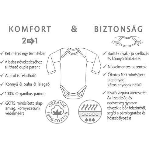 Kenguru Gold Hosszújju pamut kombidressz (56-62)  Rózsaszín 