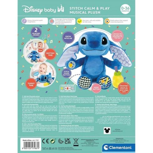 Clementoni Interaktív Disney Stitch plüss figura 