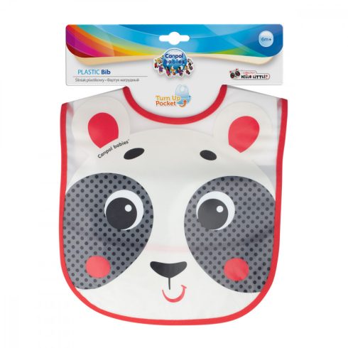 Canpol műanyag zsebes előke  - Panda