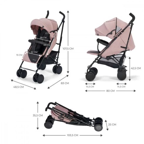 Kinderkraft SIESTA sport babakocsi - pink
