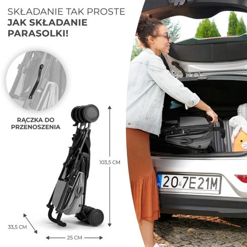 Kinderkraft SIESTA sport babakocsi - grey