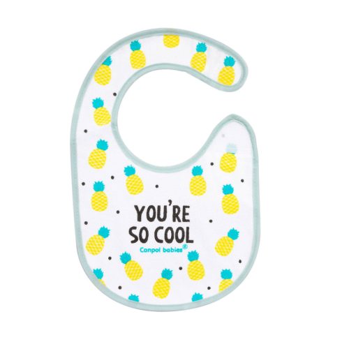 Canpol Frottír előke tépőzáras - ananász 