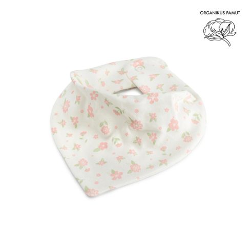 Kenguru Gold Pamut nyálkendő - Ekrü virág mintás