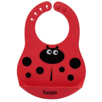 Zopa szilikon előke zsebbel - Ladybird