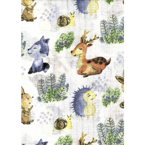 Mintás textil pelenka 1db-os - cuki állatkák