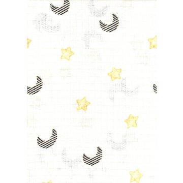 Mintás textil pelenka 1db-os - hold és csillagok