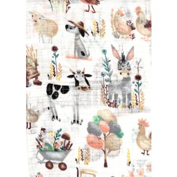 Mintás textil pelenka 1db-os - Élet a farmon