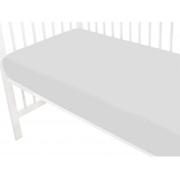Baby Shop pamut,gumis lepedő 80*160 cm  - szürke 