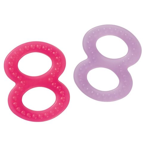 Baby-Nova 8-as rágóka 2 db-os - pink/lila