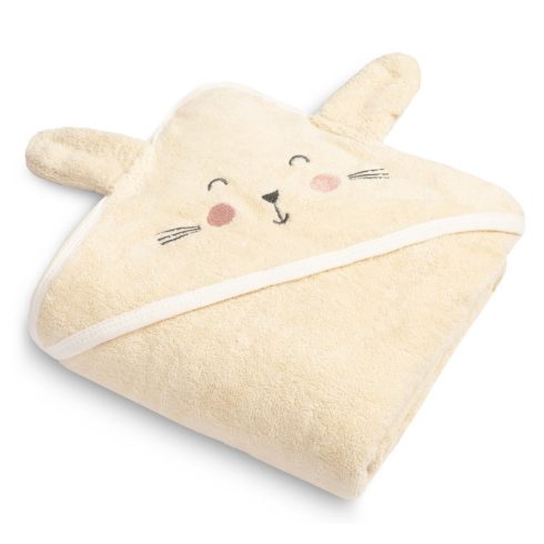 Sensillo kapucnis fürdőlepedő 90*90 cm - nyuszi 