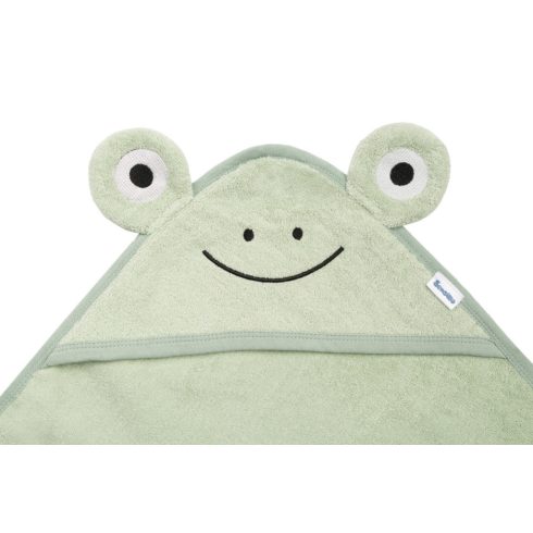 Sensillo kapucnis fürdőlepedő 90*90 cm - zöld béka 