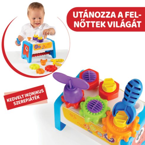 Chicco 2in1 szerelőpad és szerszámok 14 db-os12hó+