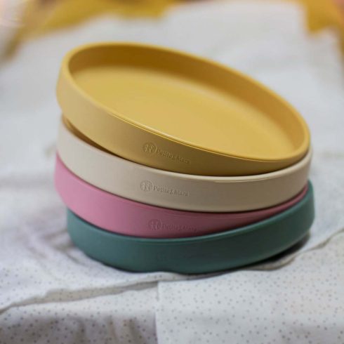 PETITE&MARS Szilikon tányér tapadókoronggal TAKE&MATCH Dusty Rose 6m+