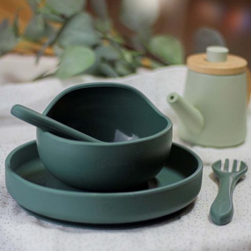 PETITE&MARS Szilikon evőeszközök TAKE&MATCH Misty Green 6m+