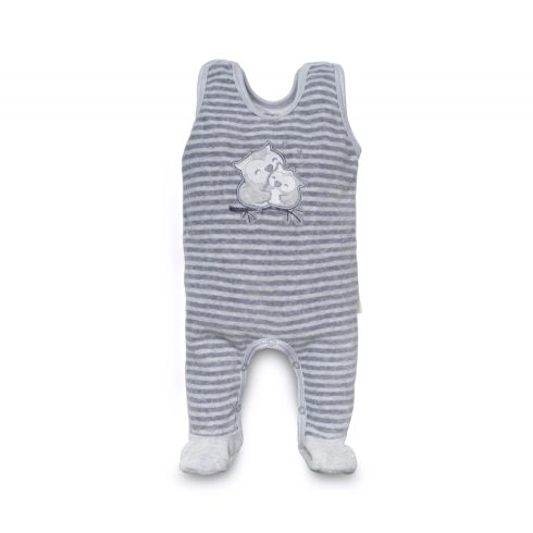 Kenguru Gold Plüss Rugdalózó - (56-62) szürke csíkos bagoly mintával