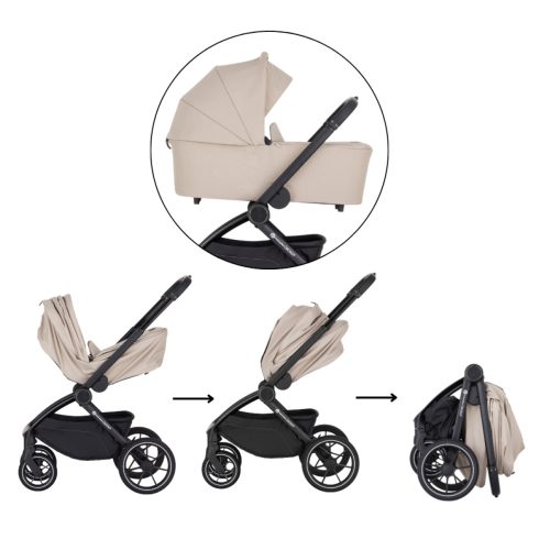 Petite&Mars Scout 4in1 babakocsi szett - Cappuccino Cream