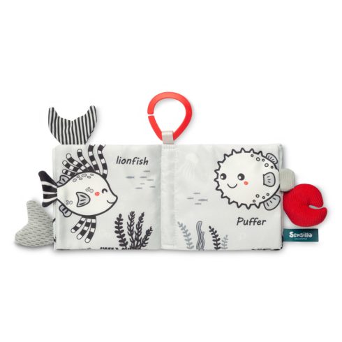 Sensillo érzékfejlesztő babakönyv - delfin 