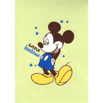 Disney pamut,gumis lepedő - Mickey LITTLE handsome (zöld)
