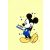 Disney pamut,gumis lepedő - Mickey LITTLE handsome (sárga)