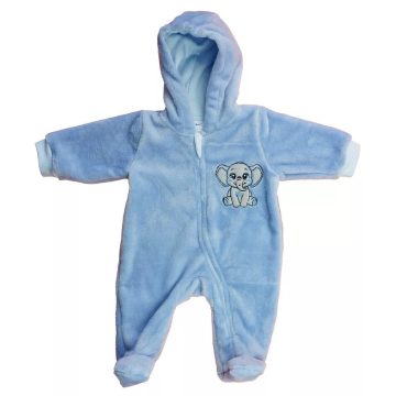 Hímzett kapucnis wellsoft overál (62) - kék elefánt