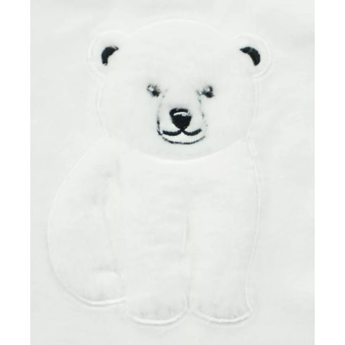 Hosszú ujjú plüss baba rugdalózó jegesmedvés mintával (74)