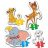 Clementoni Disney állatok 4 az 1-ben puzzle szett