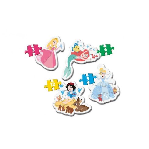 Clementoni Disney Princess 4 az 1-ben puzzle szett