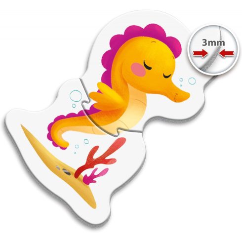 Clementoni Tengeri élővilág 4 az 1-ben bébi puzzle 2-3-4-5db-os