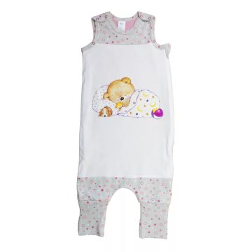   Ujjatlan tipegő hálózsák, mackó mintával - 2 TOG (86-98)