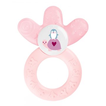   Mam 4+ fogzáshoz  vízzel töltött rágóka - rózsaszín teknős