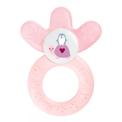 Mam 4+ fogzáshoz  vízzel töltött rágóka - rózsaszín teknős