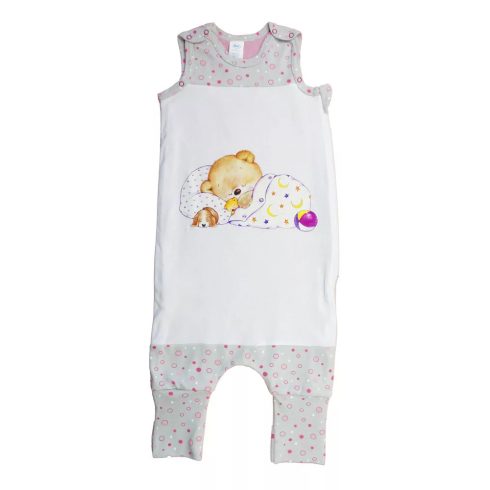 Ujjatlan tipegő hálózsák, mackó mintával - 2 TOG (104-110)