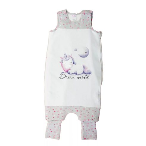 Ujjatlan tipegő hálózsák, unikornis mintával - 3 TOG  (104-110) 