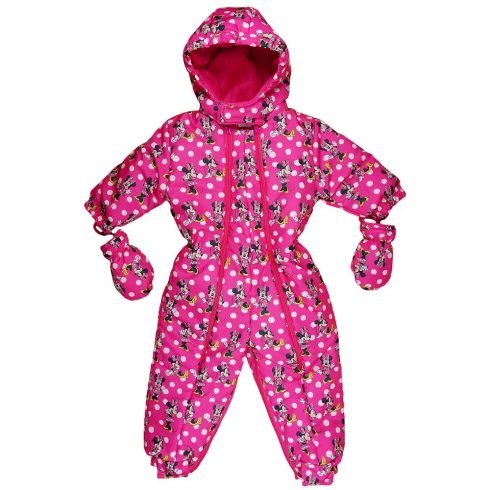 Disney Minnie baba kapucnis overall kesztyűvel 104-110 pink