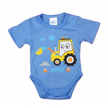 Rövid ujjú baba body cuki Markoló mintával (50) - kék