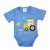 Rövid ujjú baba body cuki Markoló mintával (50) - kék