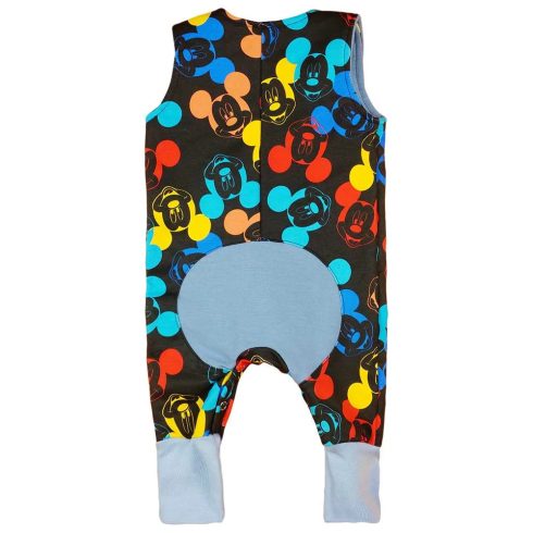 Ujjatlan rugdalózó Mickey egér mintával. 2:1 méret (68-74)