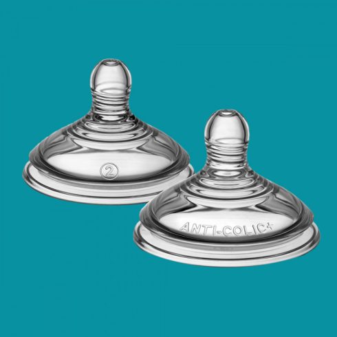 Tommee Tippee Advanced Anti-Colic+ 2db-os szilikon 6+ etetőcumi - gyors folyású