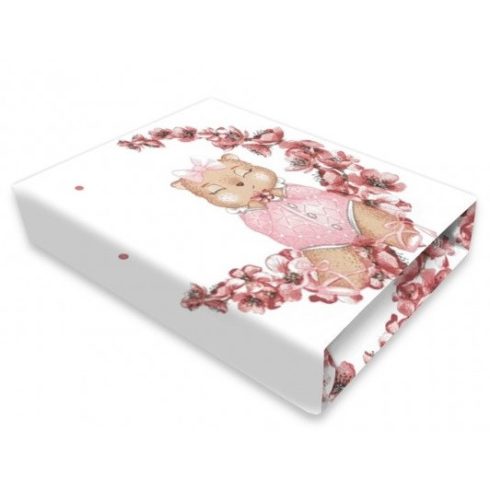 Baby Shop pamut,gumis lepedő 80*160 cm  - Betty 