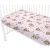 Baby Shop pamut,gumis lepedő 80*160 cm - Kis balerina rózsaszín 